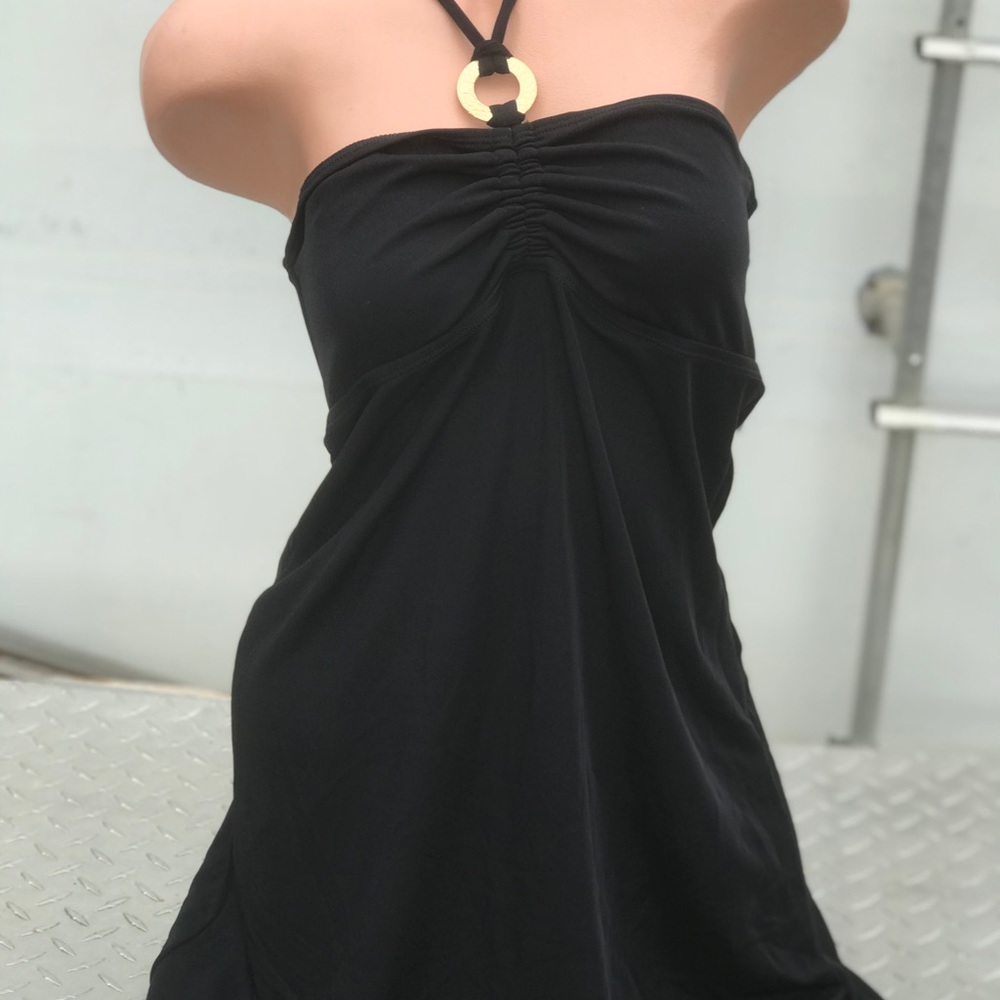 Ralph Lauren black boho swimsuit cover up dress - Picture 4 of 6
